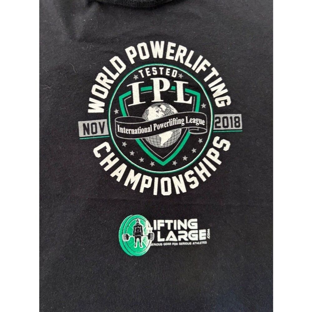 USPA Black Green Tank Top for Women - Powerlifting Apparel, Size S